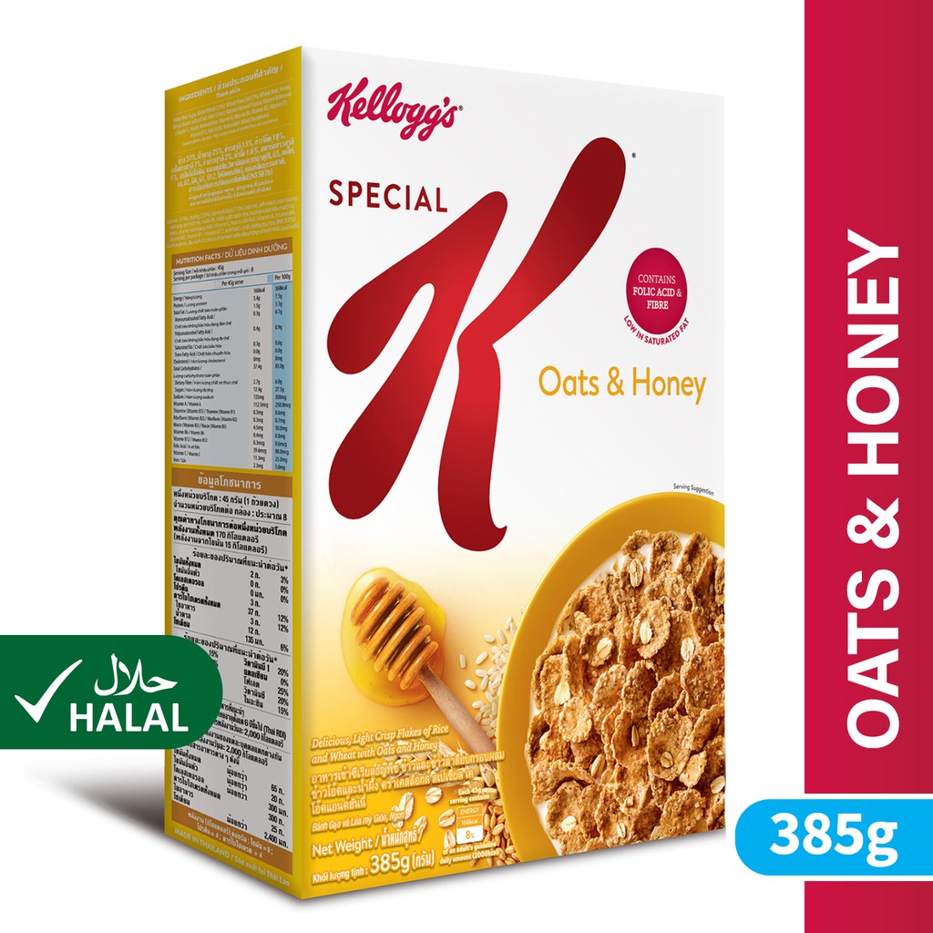 Kellogg's Special K Oats & Honey Cereal (385g) Shopee Malaysia