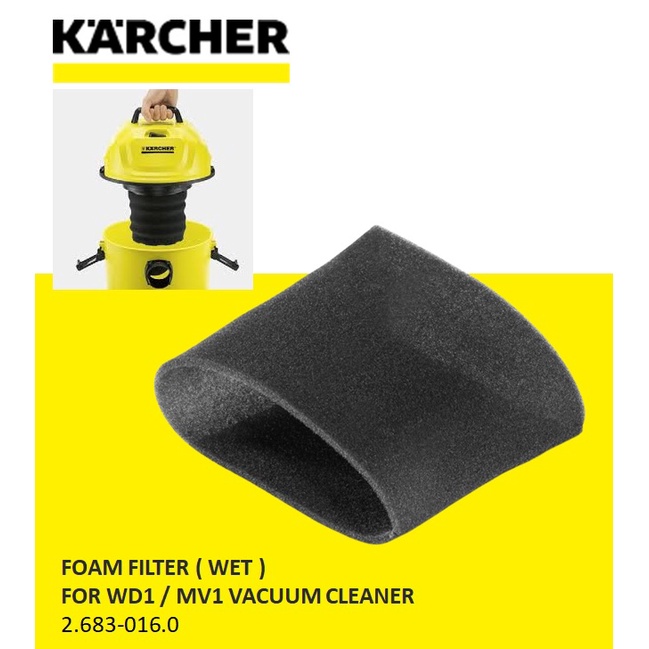 Karcher Foam Filter For WD1 / MV1 Vacuum Cleaner 2.863016.0 ( 1