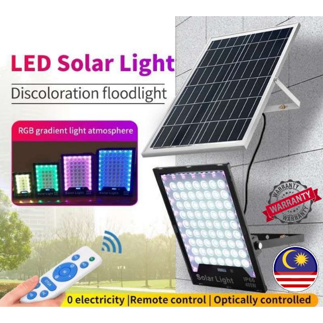 Stock in Malaysia LED Solar Light 60w/100w/200w/300w/400w Floodlight