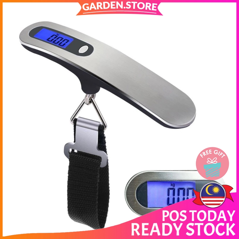 GS 50kg/110lb Steel Luggage Scale Electronic Digital Scale Portable