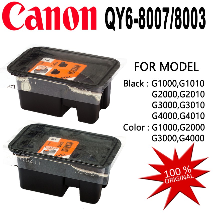 Canon QY68003 + QY68007 Black & Colour Print Head G1000,G2000,G3000