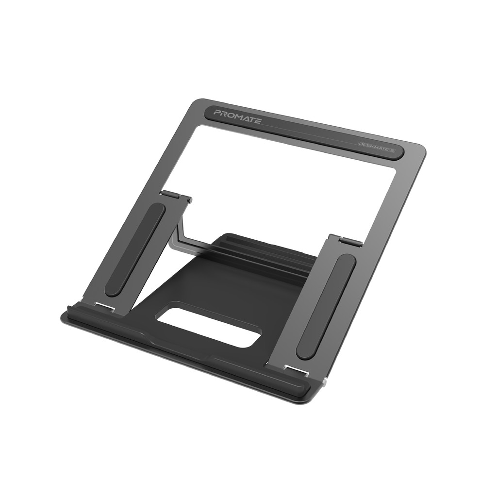 Promate Laptop Stand, Ergonomic Aluminum MultiLevel Notebook Stand