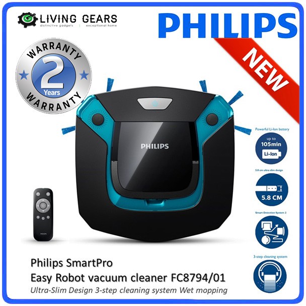 Philips FC8792 / FC8794 (Mopping System) SmartPro Easy Robot Vacuum