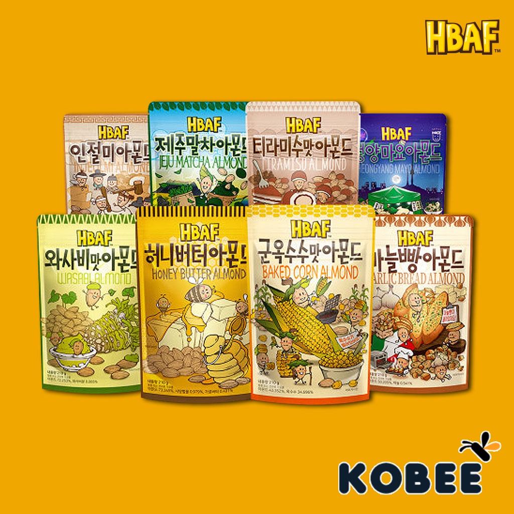 HBAF Tom's Korean Honey Butter Almond (120g/130g) Shopee Malaysia