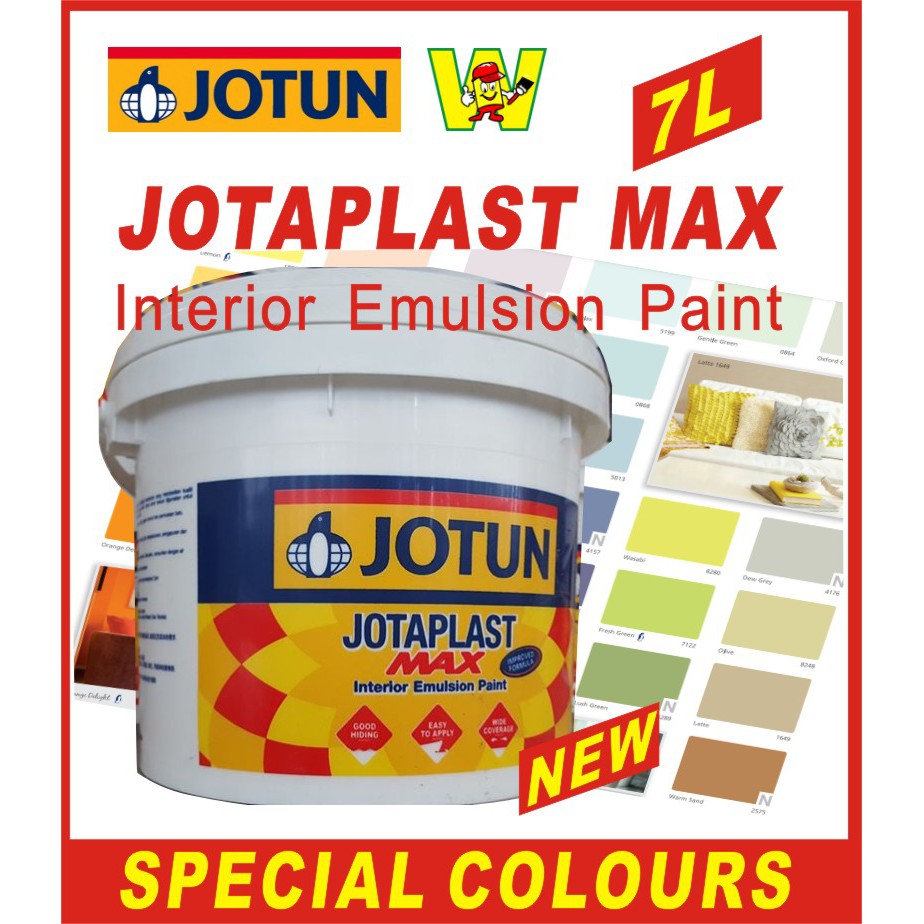 ( 7L ) JOTUN / JOTAPLAST MAX ( catalog 4/4 ) MULTI COLOURS CUSTOME MADE