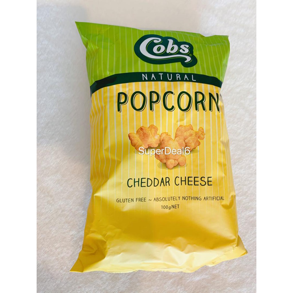 Cobs Natural Popcorn Cheddar Cheese 100g Shopee Malaysia