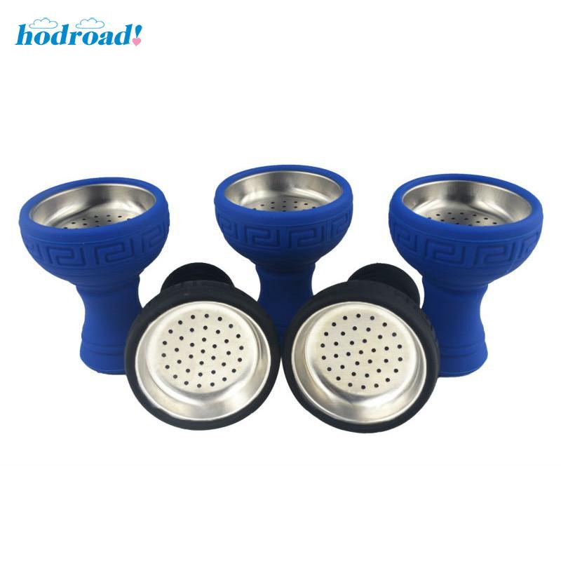 Collectibles 1 Pcs Silicone Hookah Bowl Silicon+Stainless Steel Head