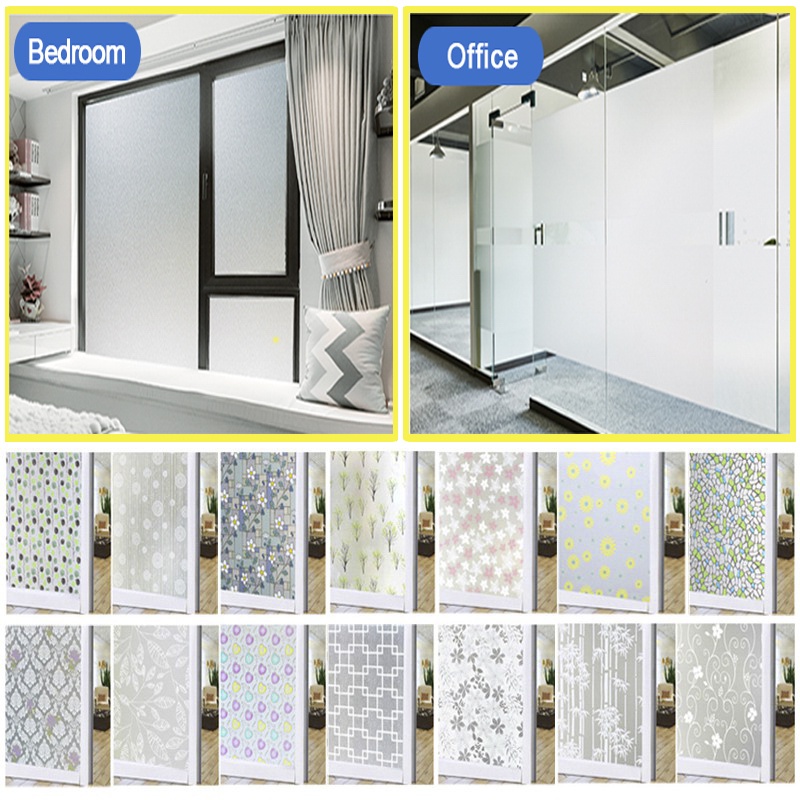 500CM*90CM Waterproof Selfadhesive Glass Stickers Frosted Glass