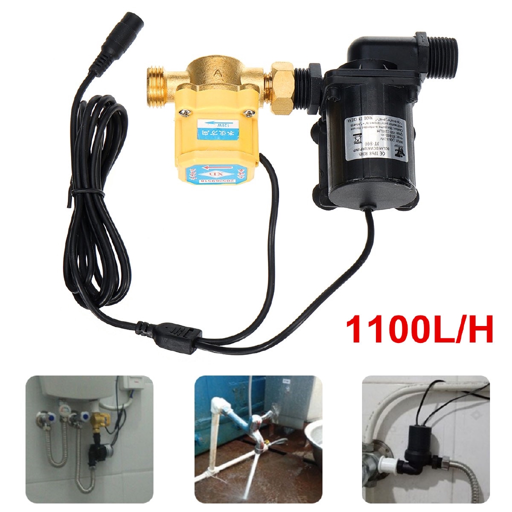DC 24V Solar Water Pump Shower Heating Booster Brushless Motor Switch