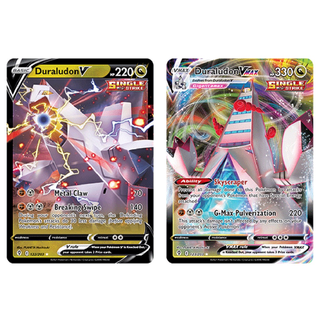 Duraludon V & VMAX / UR / 122/203 & 123/203 / English Evolving Skies