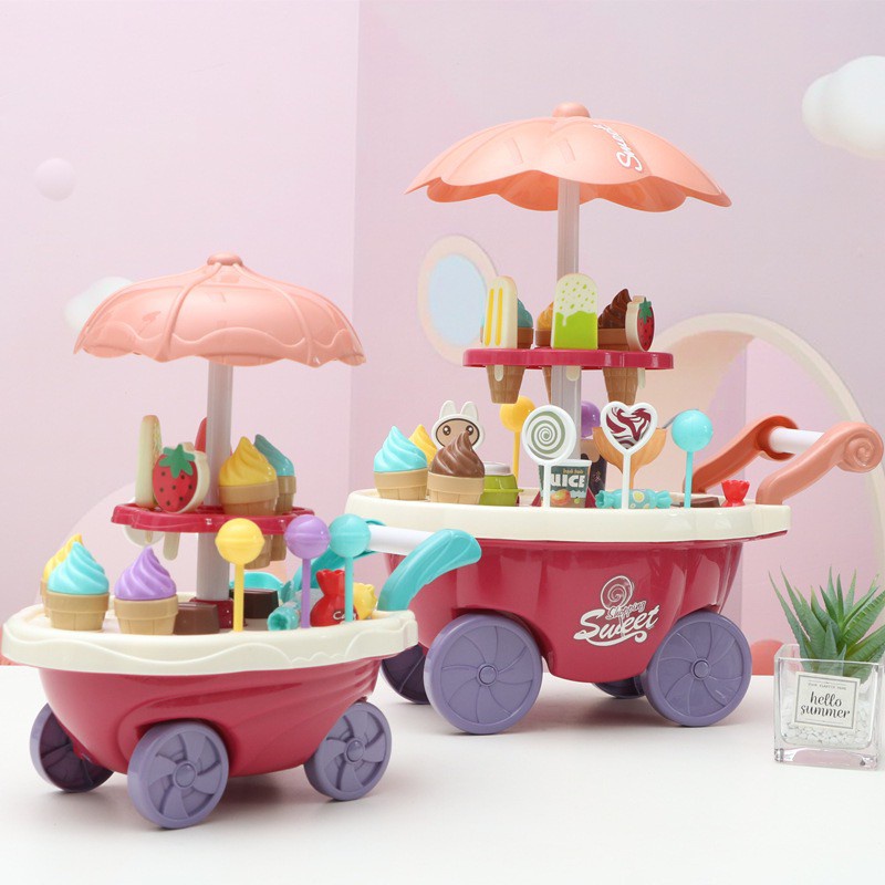 Sweet Shop Luxury Candy Cart Toy Play Set Playset With Music Ready