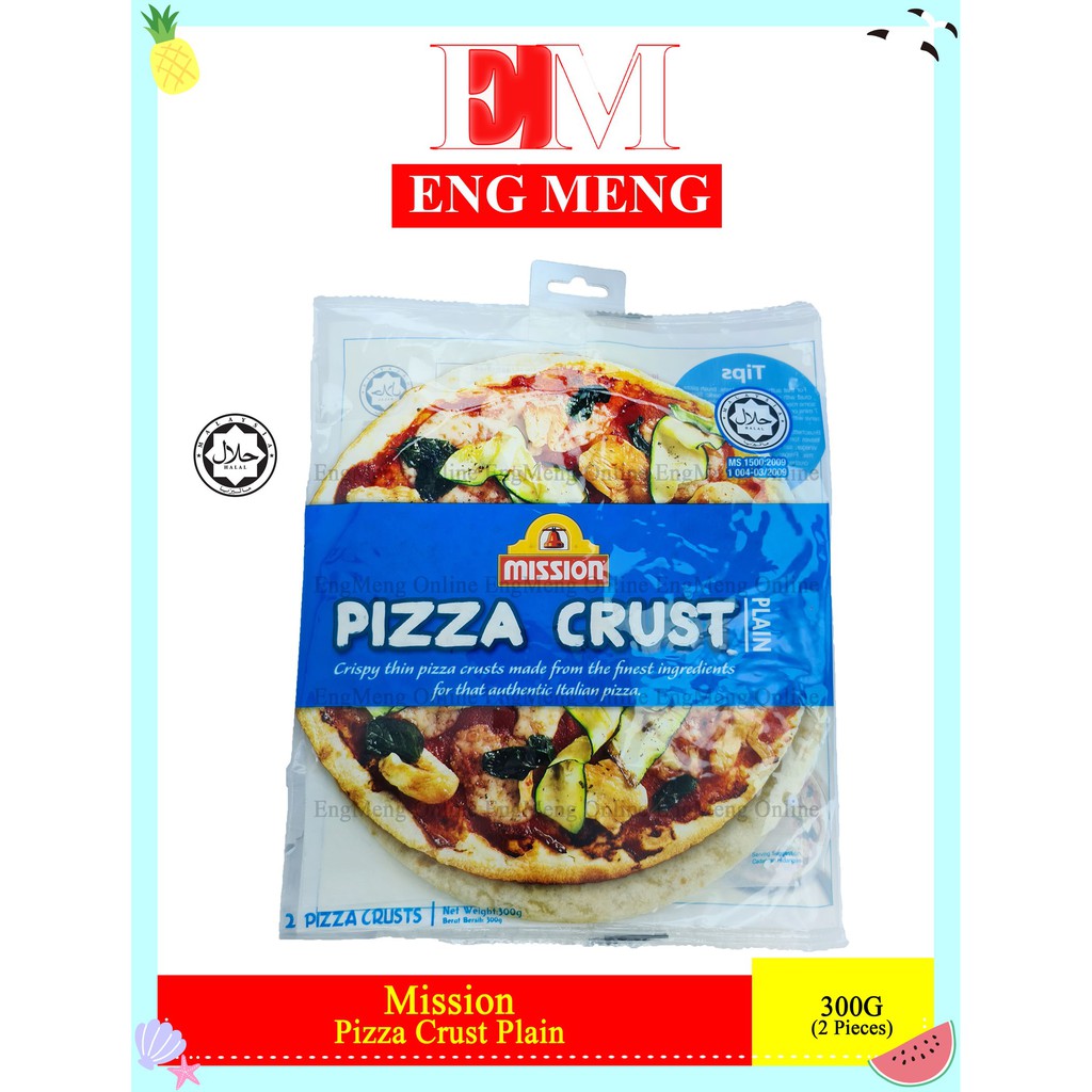 Mission Pizza Crust Plain (Original) 300G (2Pieces) Shopee Malaysia