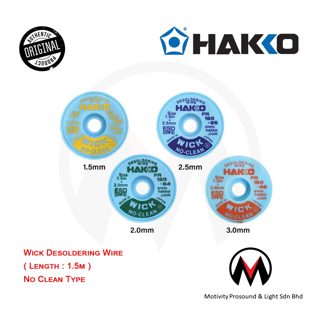 HAKKO FR15083 / FR15084 / FR15085 / FR15086 No Clean Wick