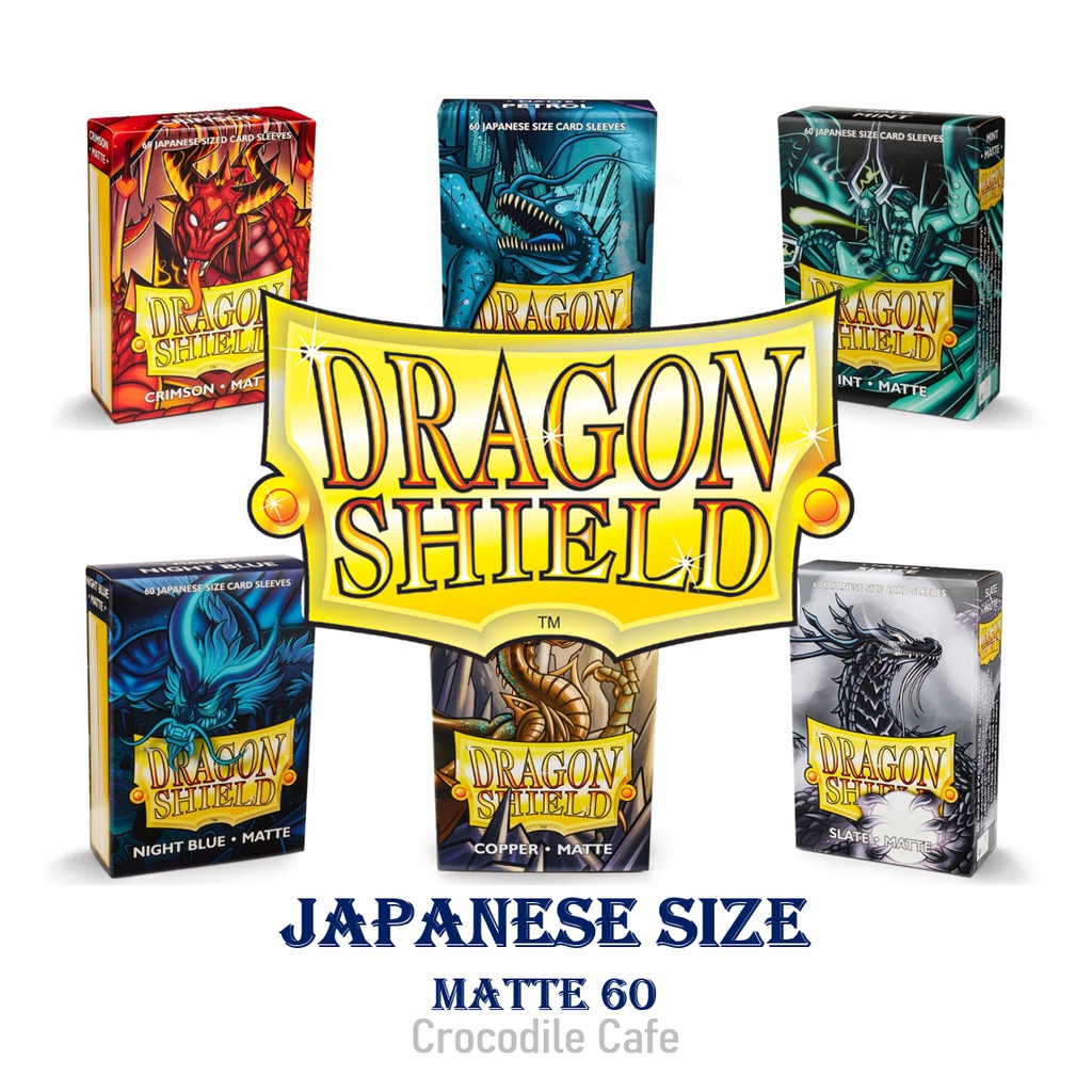 Dragon Shield Japanese Size (62x89mm) Matte Card Sleeves 60pcs Shopee