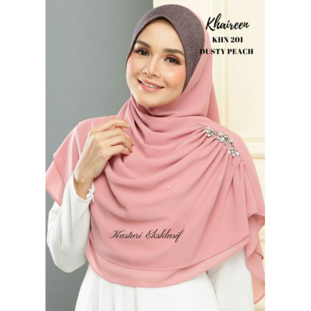 Koleksi Tudung Raya KHAIREEN TWIST by Kasturi Ekslusif