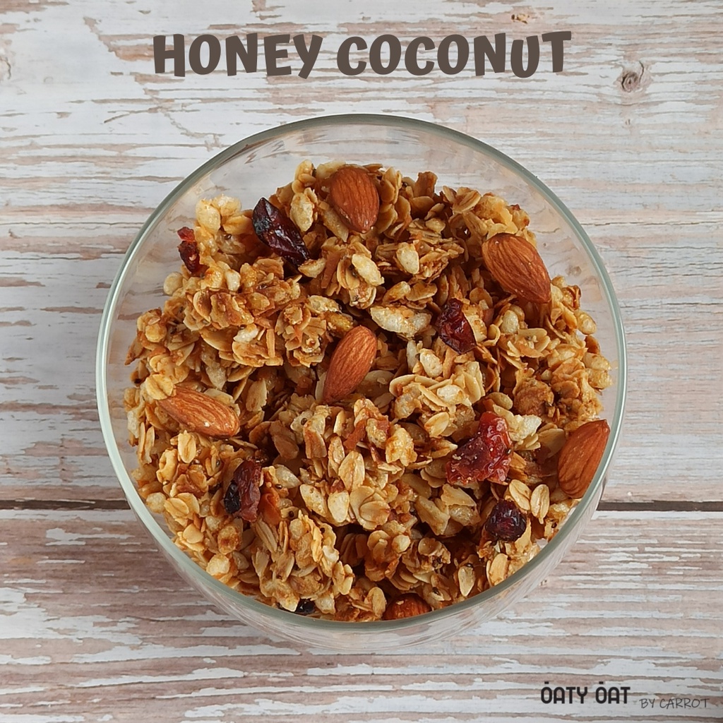 Oaty Oat by Carrot Honey Coconut Granola 180g Shopee Malaysia