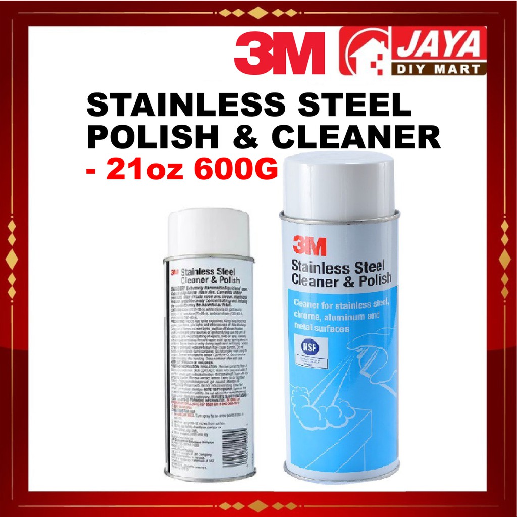 [READY STOCK] 3M Stainless Steel Cleaner And Polish 21oz 600g Shopee