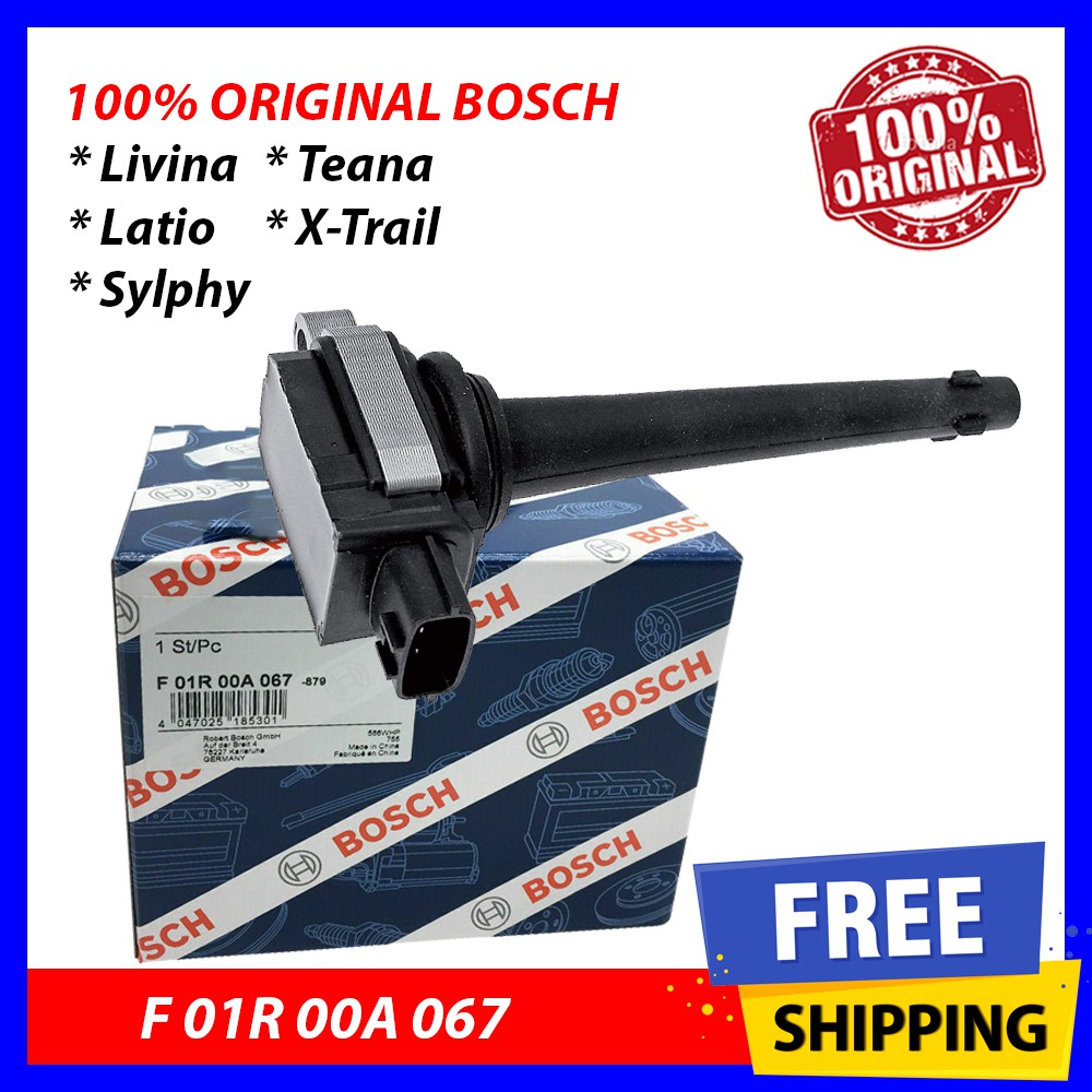 (100 Original) BOSCH Ignition Plug Coil NISSAN Livina / Latio / Sylphy / Teana / XTrail (F