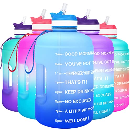 BuildLife Gallon Motivational Water Bottle Wide Mouth 100 original