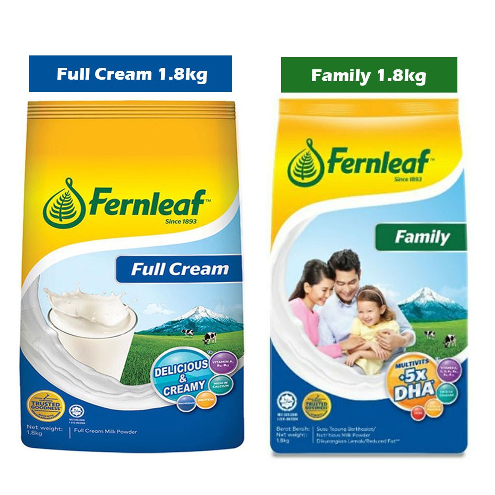 Fernleaf Family Milk Powder 1.8kg / Fernleaf Full Cream Regular full