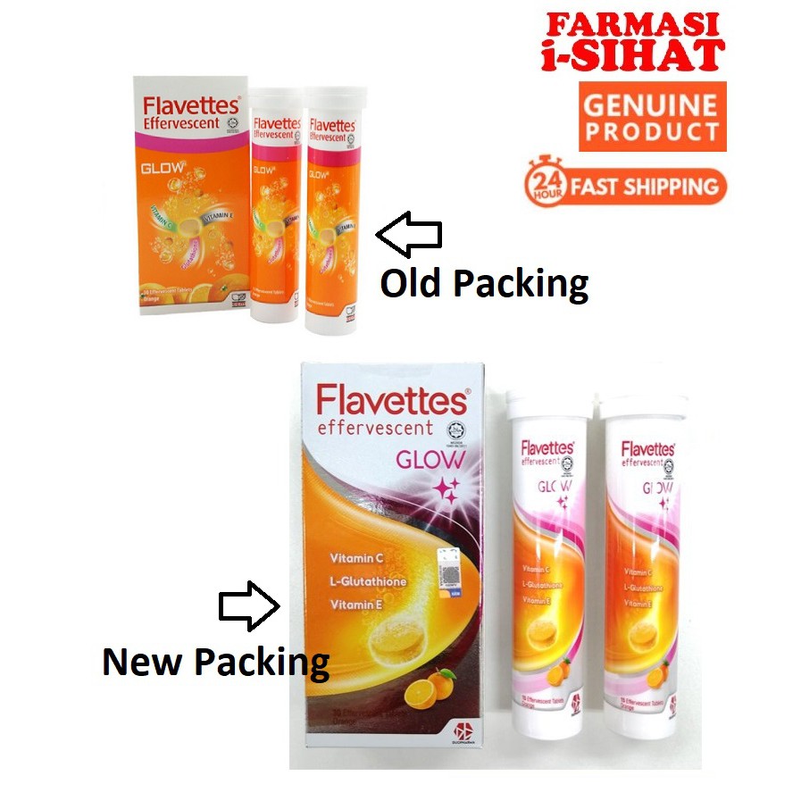 glow route 2023 Exp : May 2023 ] Flavettes® Glow Effervescent Tablet 15'S (No Box)/30'S (Box) | Shopee Malaysia