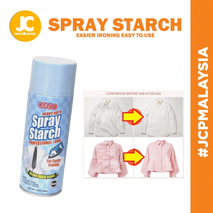 JCP GANSO Spray Starch Heavy Duty For Fabric Spray For Easier Ironing