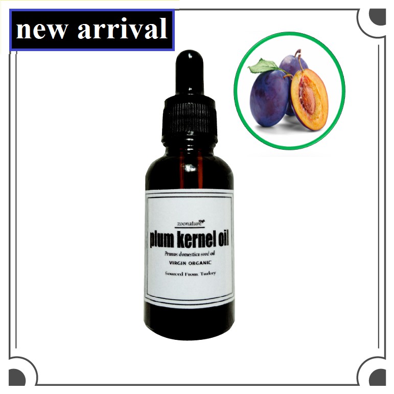 Plum Kernel Oil Virgin Organic Turkey (10ml/30ml/50ml/100ml/300ml