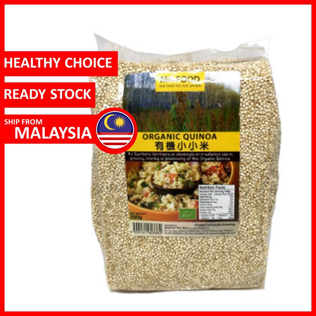 Quinoa White Organic MH FOOD Healthy Super Food 500gm Shopee Malaysia