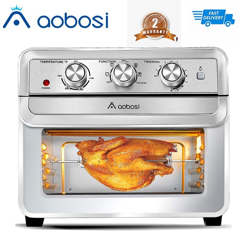 Aobosi TYA220BCLG 22L 1700W Rotisserie Air Fryer Oven Convection Oven Countertop Table Oven