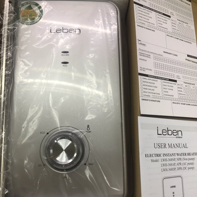 Leben Dc Pump Water Heater (Germany) Shopee Malaysia