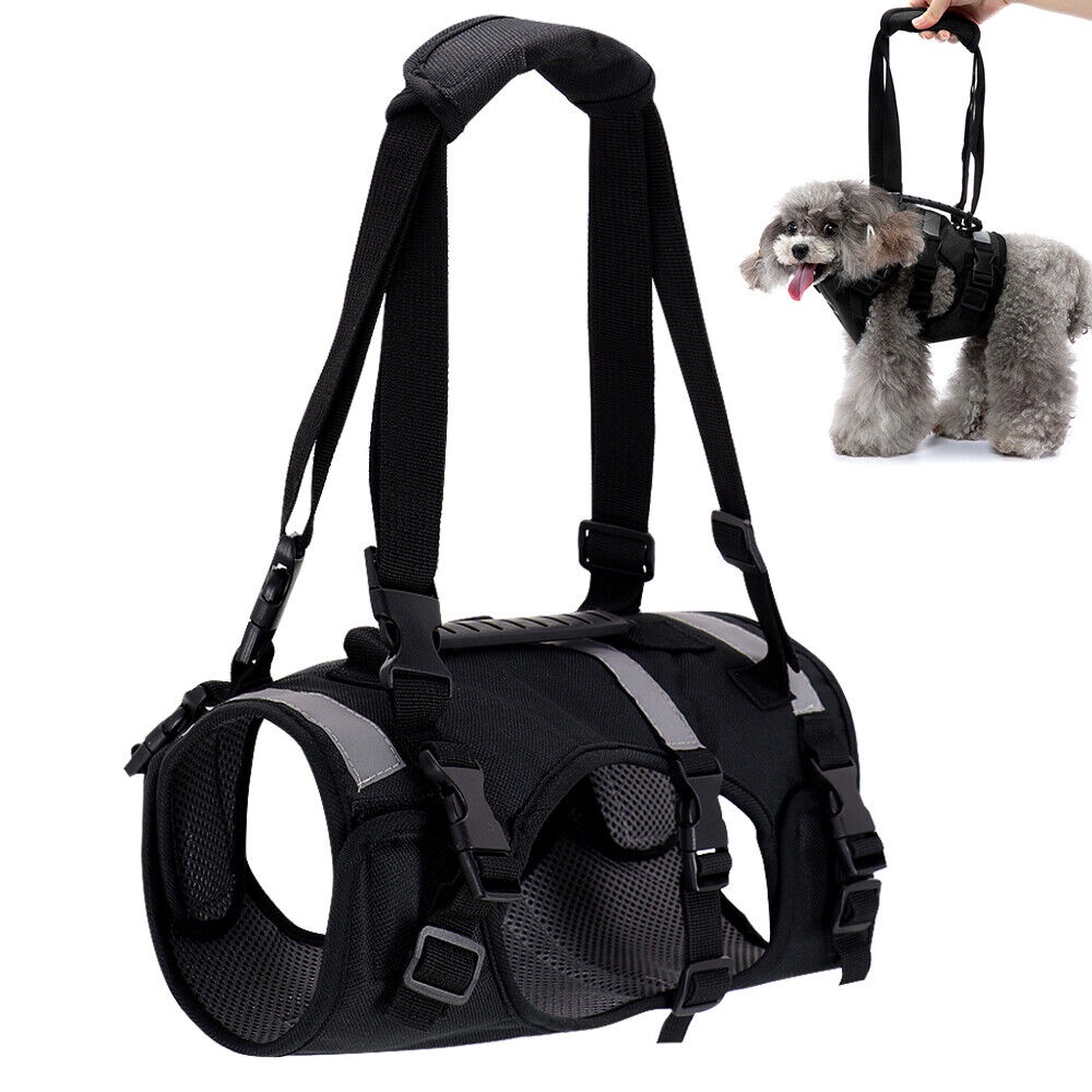 Cat Dog Lift Harness Full Body Support Recovery Rehabilitation Vest Sling Carrier Safety Black