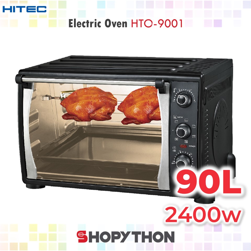 HITEC Electric Oven HTO9001 (90L) Multifunction Convection Fan