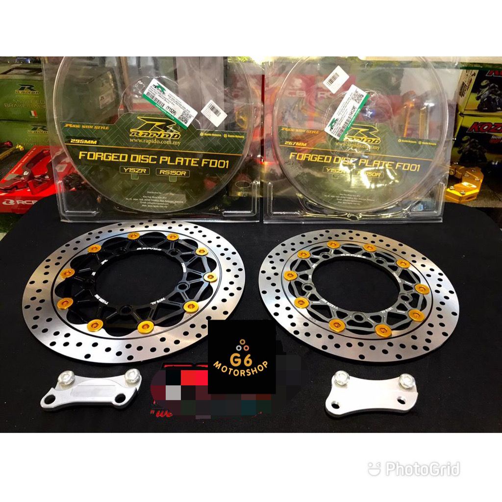 Rapido Brake Disc Plate model Y15ZR Y16 RS150 RSX150 Floating Disc