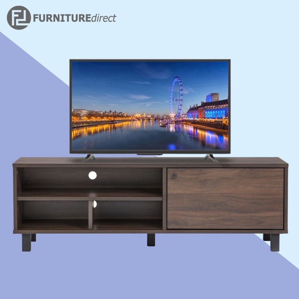 Furniture Direct Auburn 1.1M TV rak tv kayu/ rak tv Stonor 4