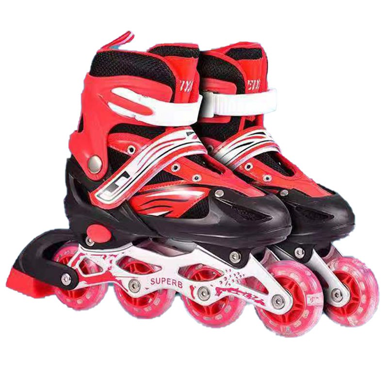 Kids/ Adult Rollerblade + Wheel Adjustable Shoe Kasut Roda Inline Skate