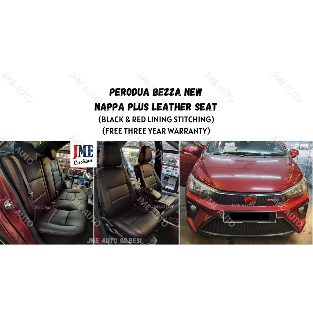 [JME CUSHION] PERODUA BEZZA (2016 2022) LEATHER SEAT COVER (PRICE