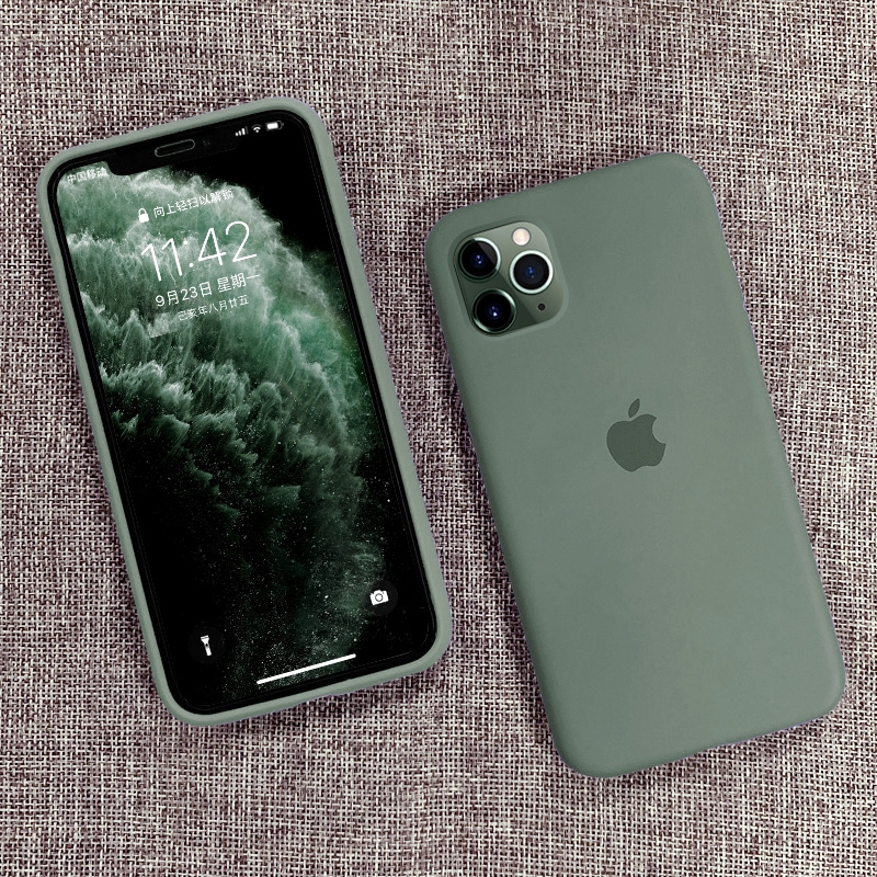 Original Silicone Case iPhone 11 12 13 Newest Soft Full Shockproof