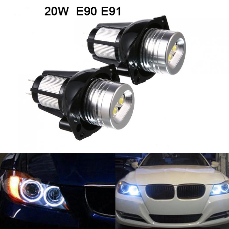 2pcs 20W LED Angel Eyes Headlight Bulb BMW E90 E91 Car Light Shopee