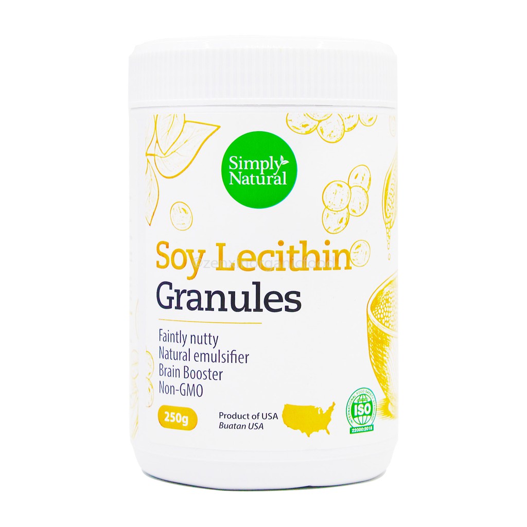 Simply Natural Soy Lecithin Granules USA (250g) [Serbuk Soya Lecithin