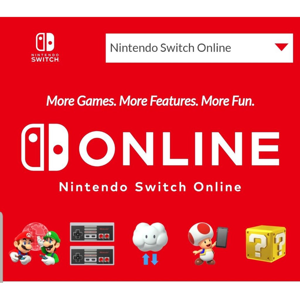 Nintendo Switch Online 312 Months Family Individual Membership 1 Year 365 Days Gift Card