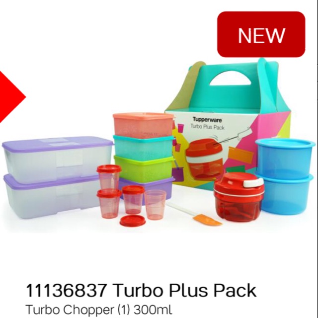 [Ready Stock] Tupperware Turbo Plus Pack Shopee Malaysia