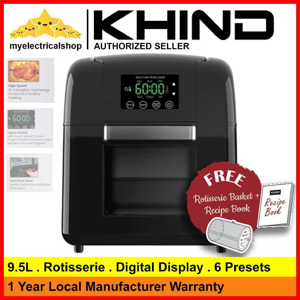 Khind 9.5L Multi Air Fryer Oven ARF9500 Shopee Malaysia