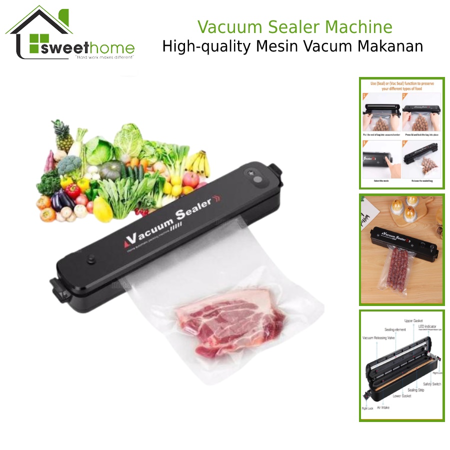 [VACUUM MAKANAN MESIN] Food Vacuum Sealer Machine Household Automatic