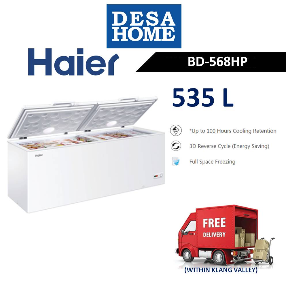 [FREE DELIVERY WITHIN KL] Haier BD568HP (535L) Chest Freezer