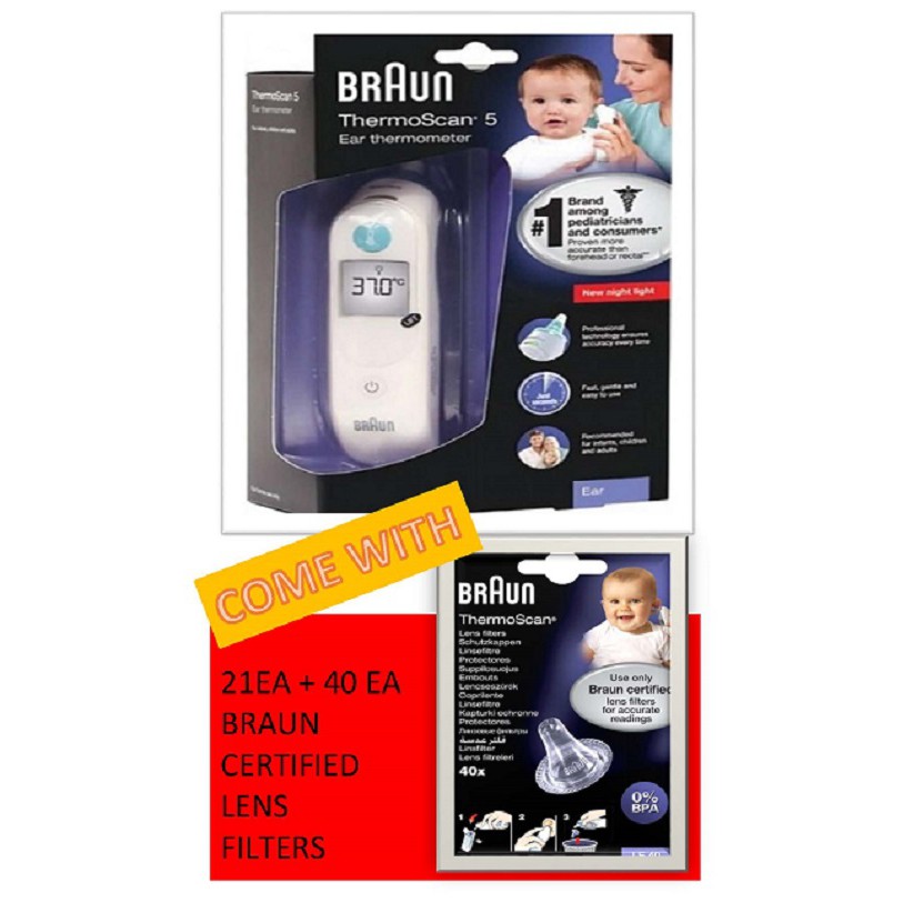 (Original) Braun Thermoscan 5 (IRT 6030) Thermometer Come With 61ea