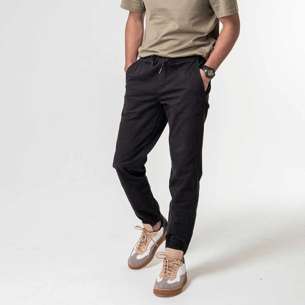 Bottoms Lab Momentum Jogger Pants Alpha Black Shopee Malaysia