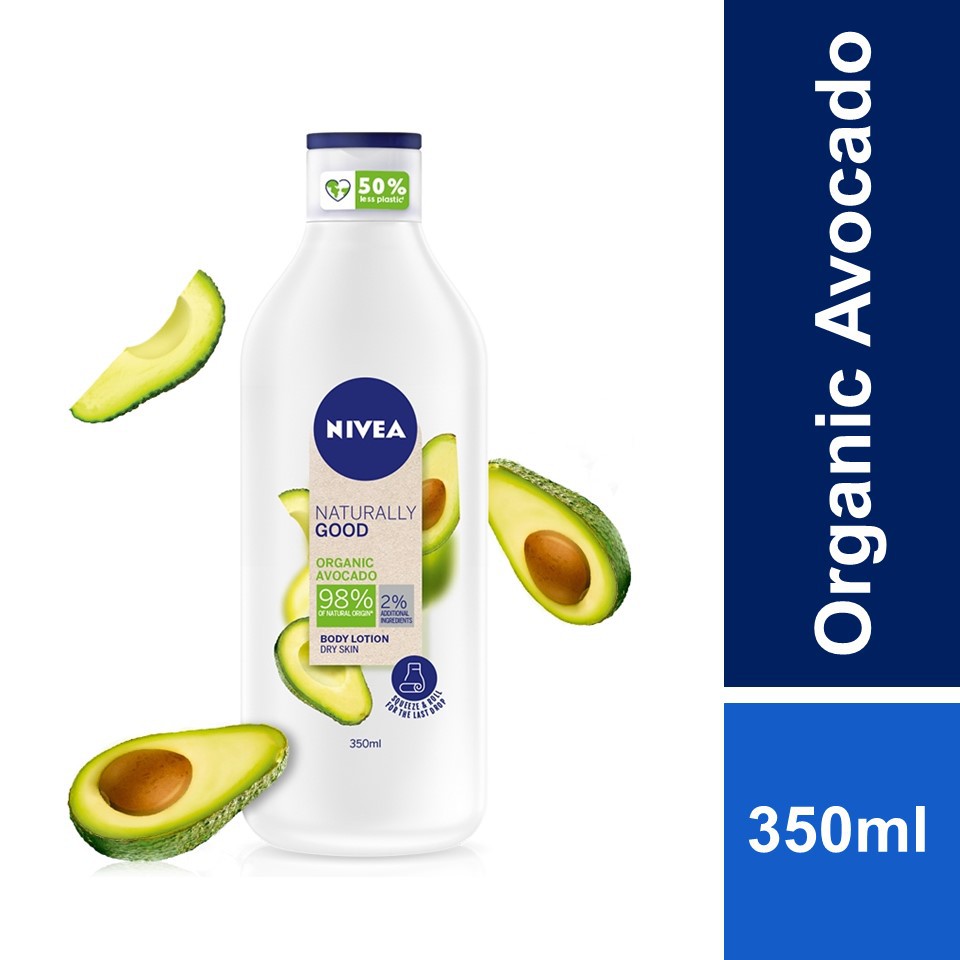 NIVEA Body Lotion Natural Avocado Lotion (350ml) Body Moisturizer