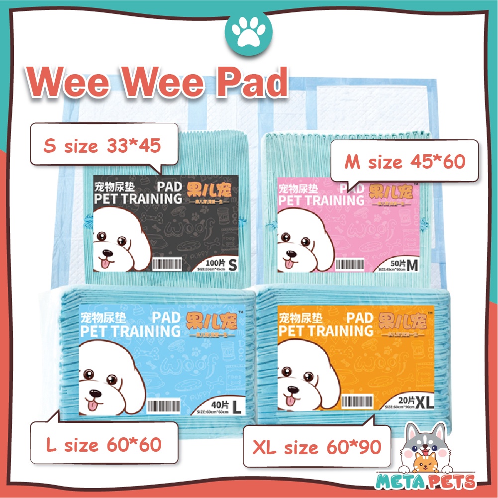 META Pets READY STOCK Pee Pad Wee Pad Training Pad for Cat Rabbit Dog