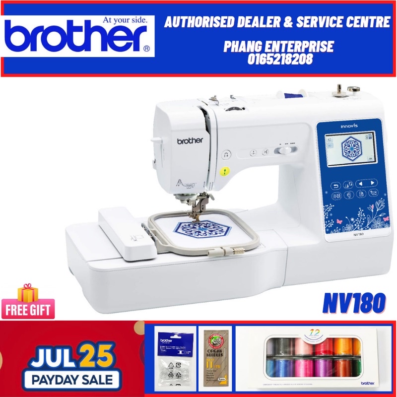 Brother nv180 💖Ready Stock Embroidery & Sewing Machine Shopee Malaysia