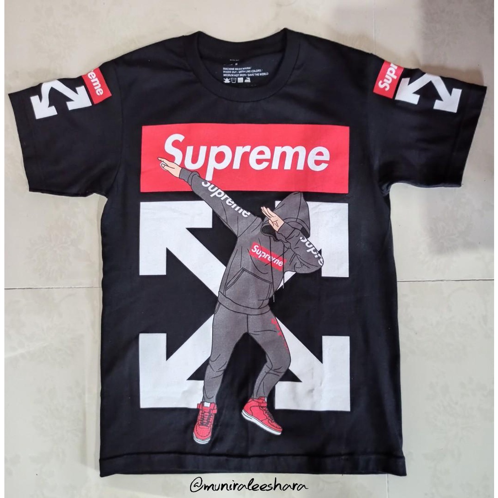 NEW Tshirt Supreme x Off White premium design Shopee Malaysia